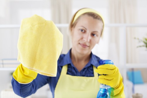 Professional cleaners in Hounslow servicing a modern home interior