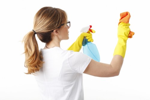 Local carpet cleaning service in Hounslow treating stains on a hallway carpet