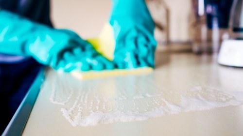 Professional office cleaners in Hounslow working in a modern workplace